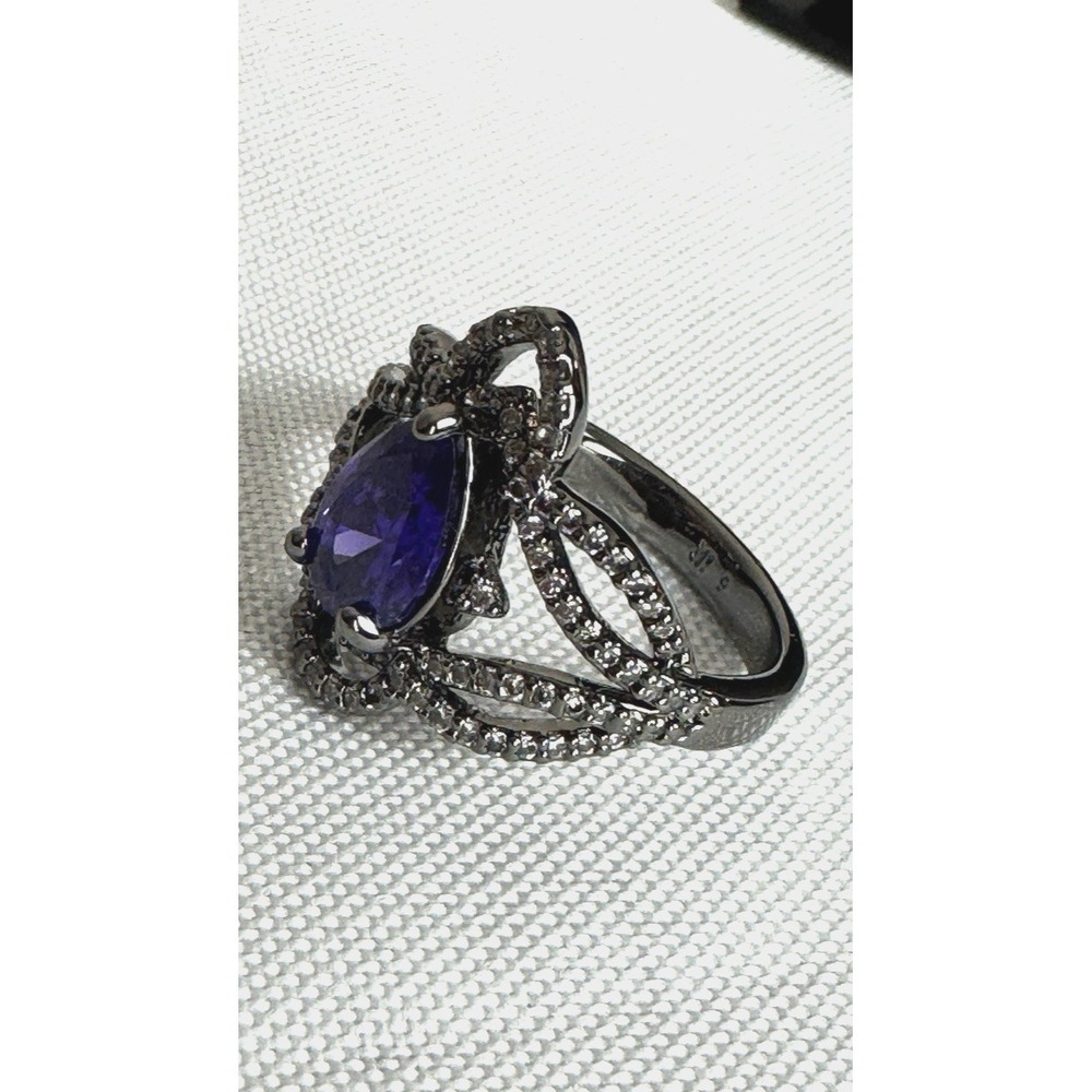 Bomb Party Purple Stone Ring Size 9 Reign Villain Collection Regal Desires Box - Picture 10 of 14